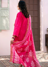 Mehru By Mahnur Embroidered Lawn Unstitched 3 Piece Suit - MHN24ML 1A